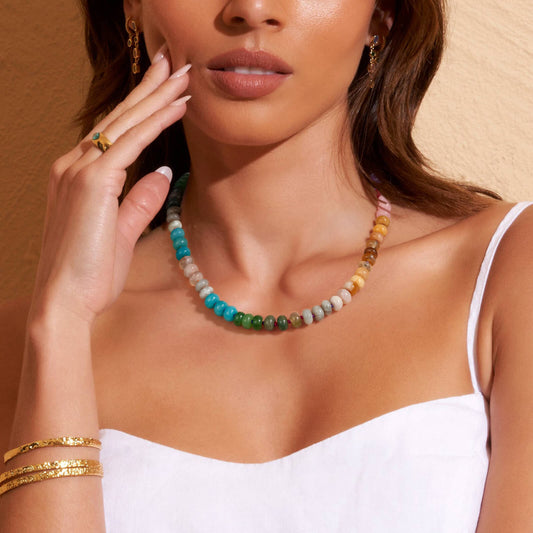 Unleash Your Bohemian Spirit with a Colorful Boho Bead Choker Necklace
