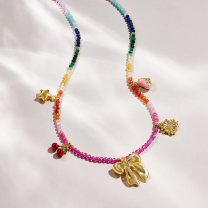 KissYan Beaded Necklace Beach Shell Star Starfish Mermaid