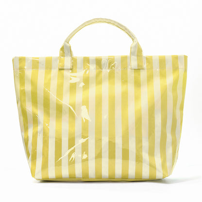 Striped Tote Bag – Lightweight Large-Capacity Handbag for Commuting & Travel