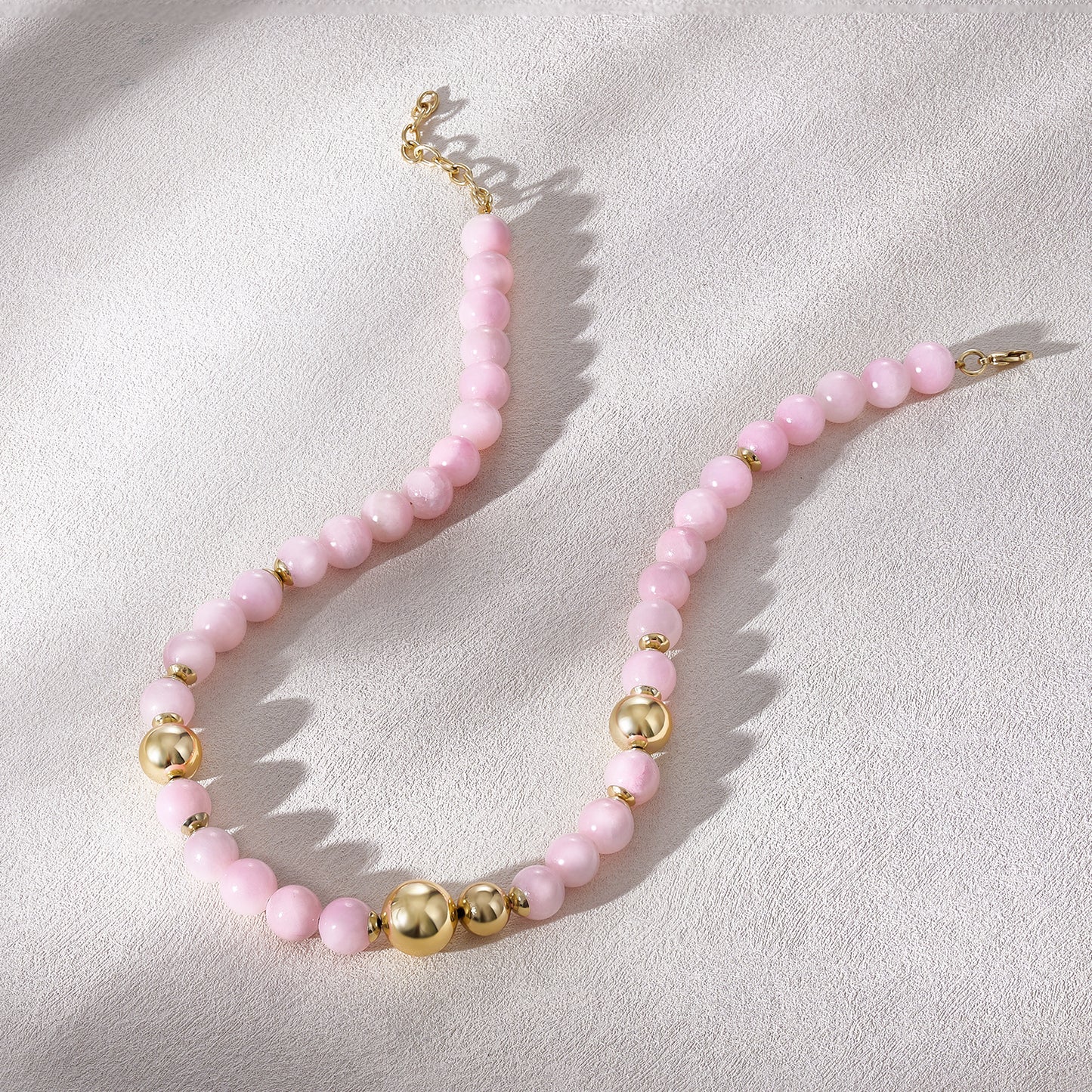 KissYan Necklaces Plated Natural Gemstones Beach Choker