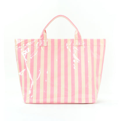 Striped Tote Bag – Lightweight Large-Capacity Handbag for Commuting & Travel