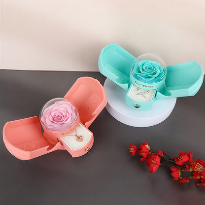 Angel Wing Crystal Flower Gift  Box