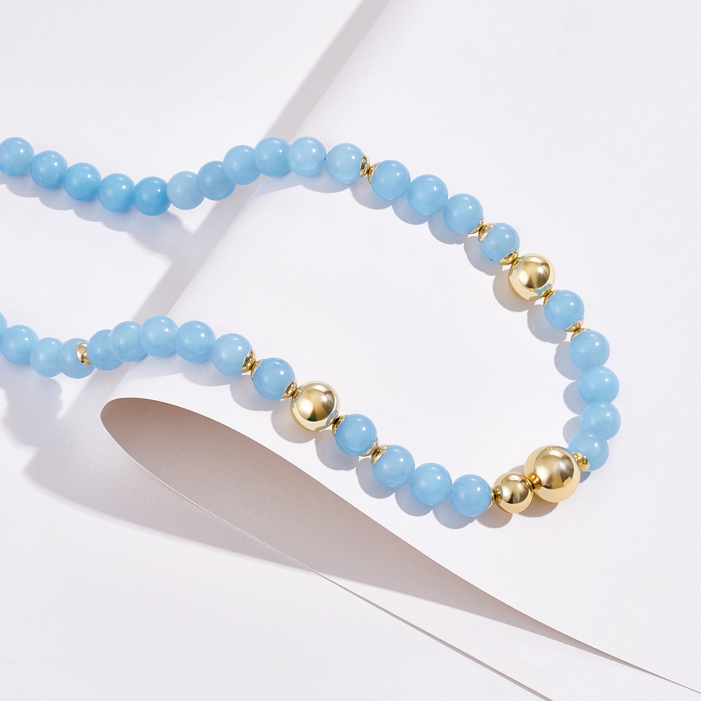 KissYan Necklaces Plated Natural Gemstones Beach Choker