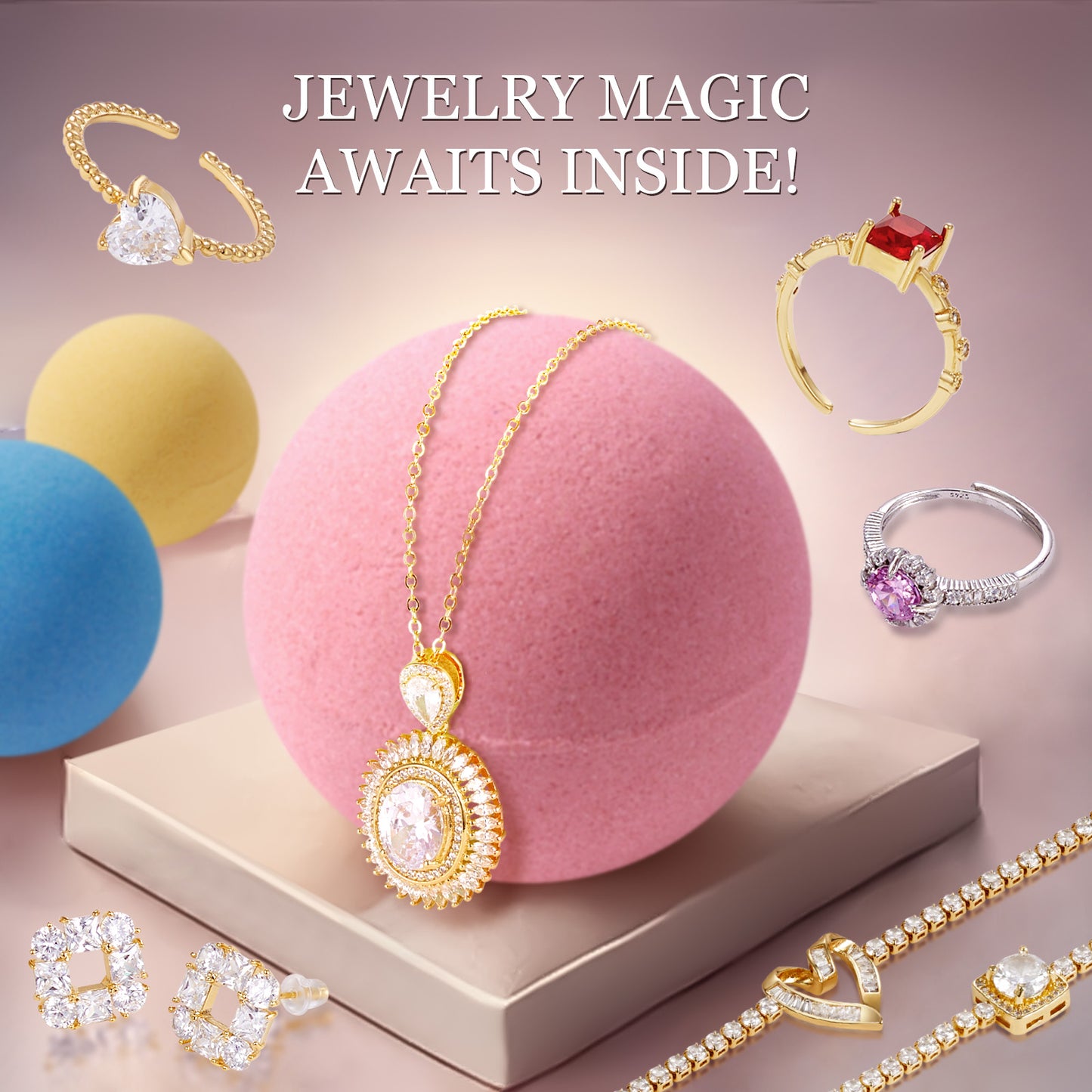KissYan Mystery Bath Bomb Jewelry Box