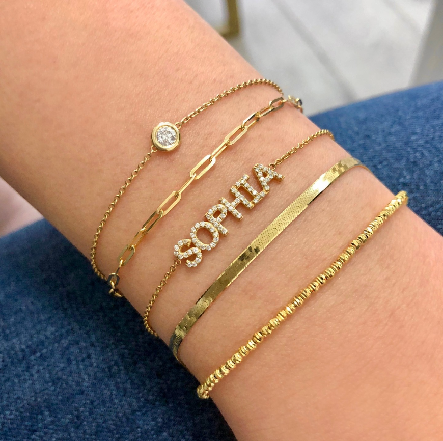 Personalized Bling Bracelet