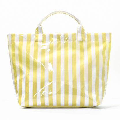 Striped Tote Bag – Lightweight Large-Capacity Handbag for Commuting & Travel