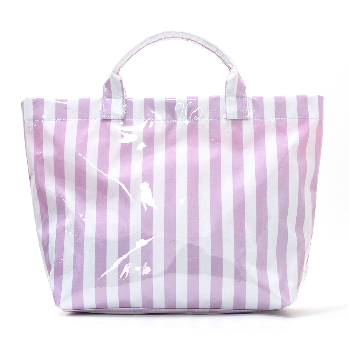 Striped Tote Bag – Lightweight Large-Capacity Handbag for Commuting & Travel