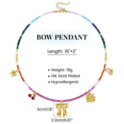 KissYan Beaded Necklace Beach Shell Star Starfish Mermaid