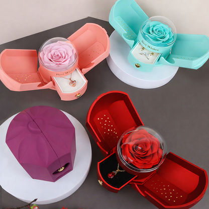 Angel Wing Crystal Flower Gift  Box