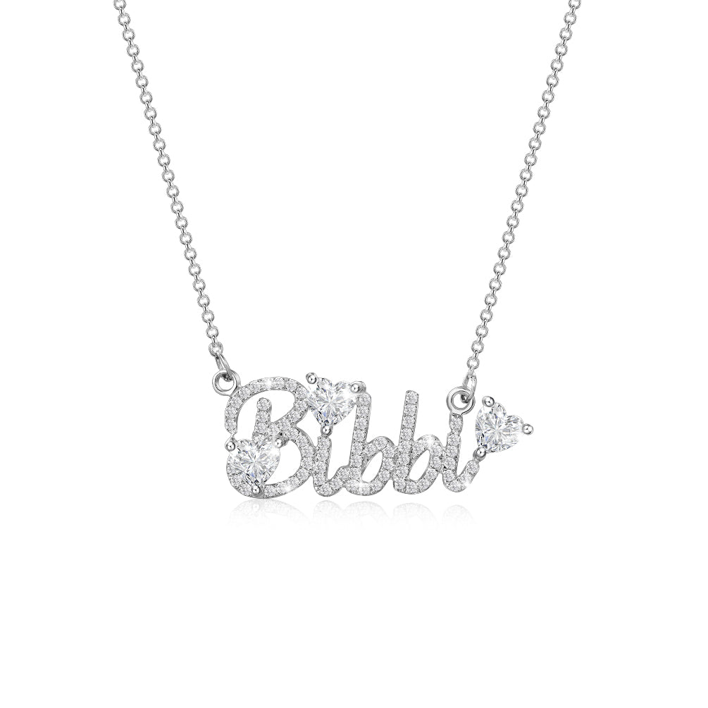 Custom Heart Name Necklace
