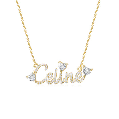 Custom Heart Name Necklace