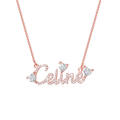 Custom Heart Name Necklace