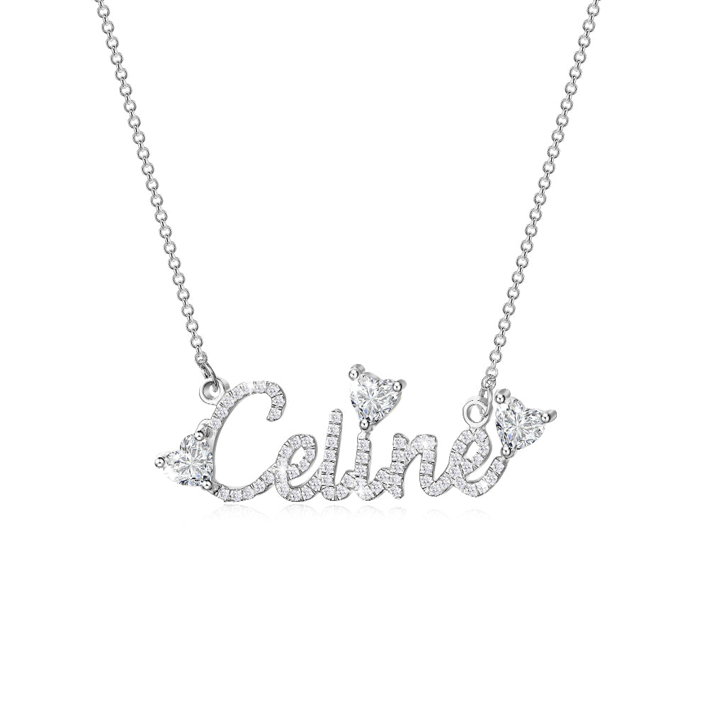 Custom Heart Name Necklace