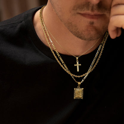 KissYan Zodiac Square Constellation Sign Pendant Necklace