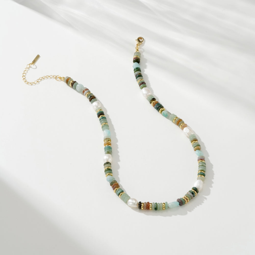 Natural Green Aventurine Choker Necklace