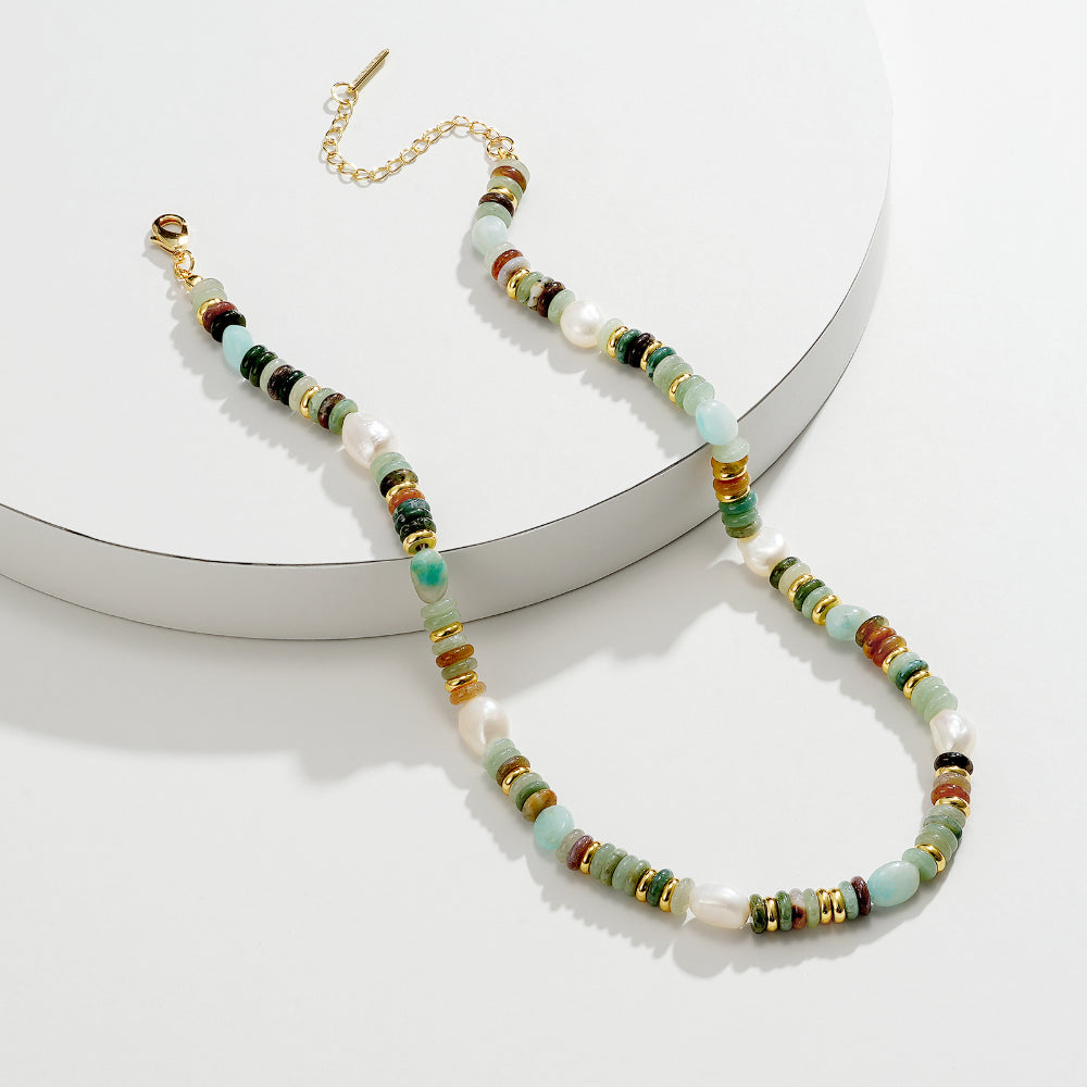 Natural Green Aventurine Choker Necklace