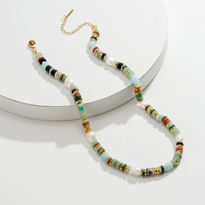 Natural Green Aventurine Choker Necklace