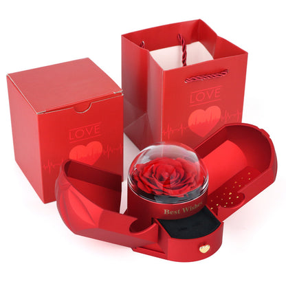 Angel Wing Crystal Flower Gift  Box