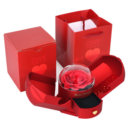 Angel Wing Crystal Flower Gift  Box