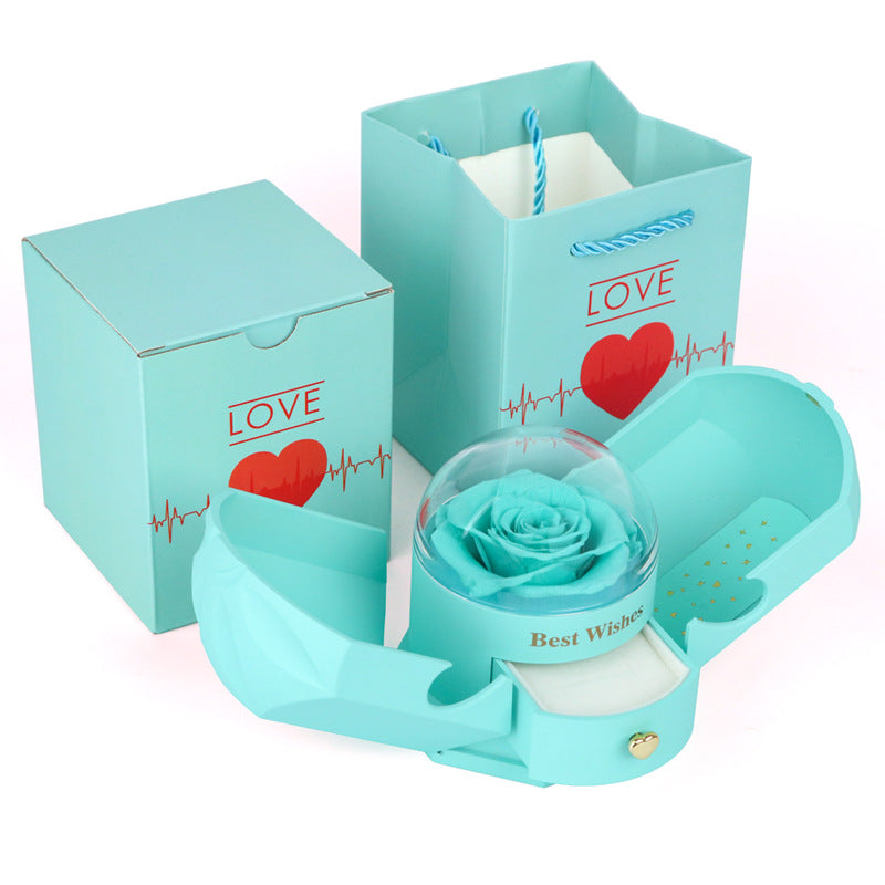 Angel Wing Crystal Flower Gift  Box