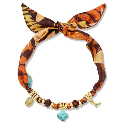 KISSYAN Cowgirl Scarf Charm Necklace