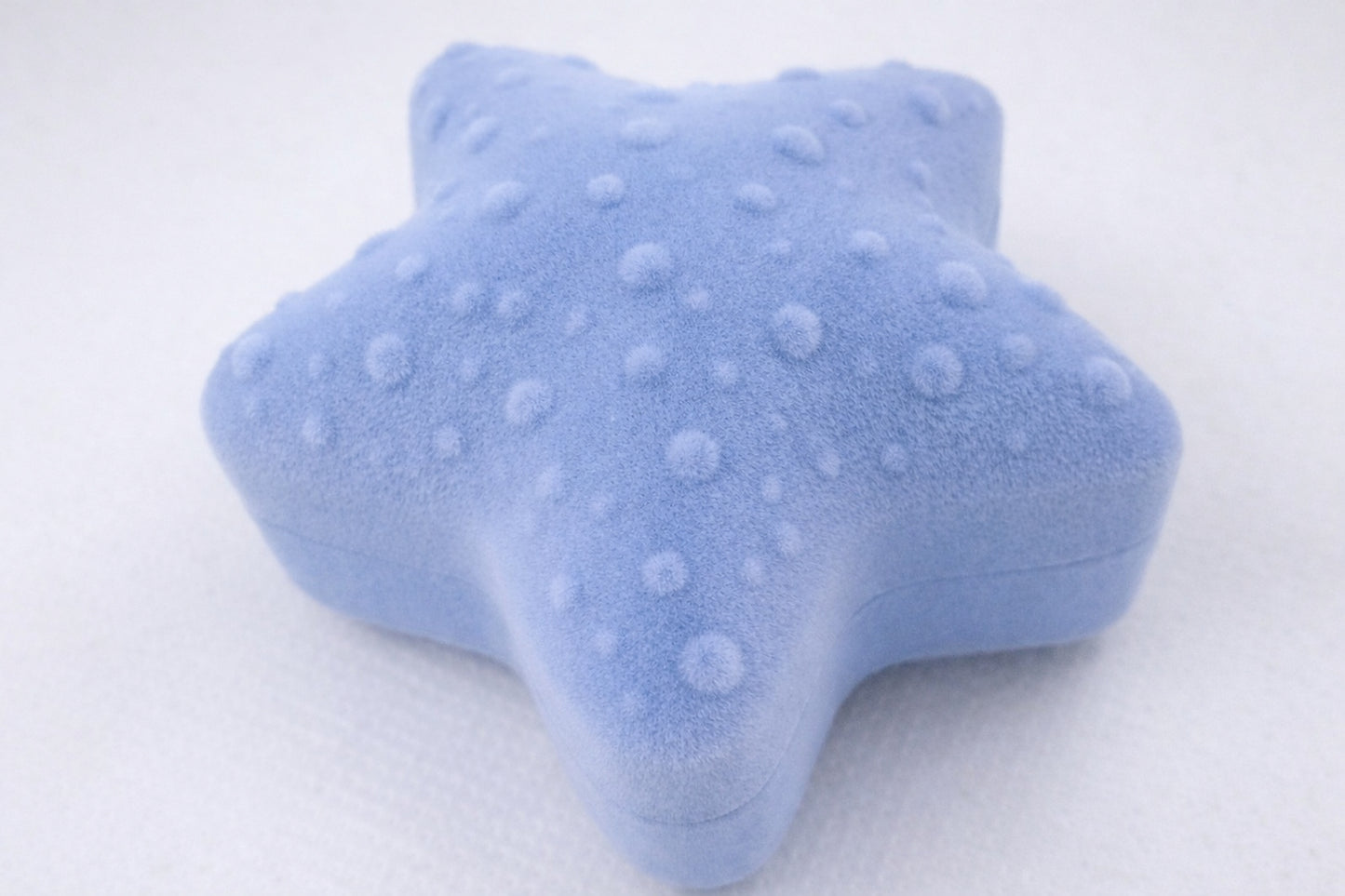 Starfish-Shaped Velvet Jewelry Box