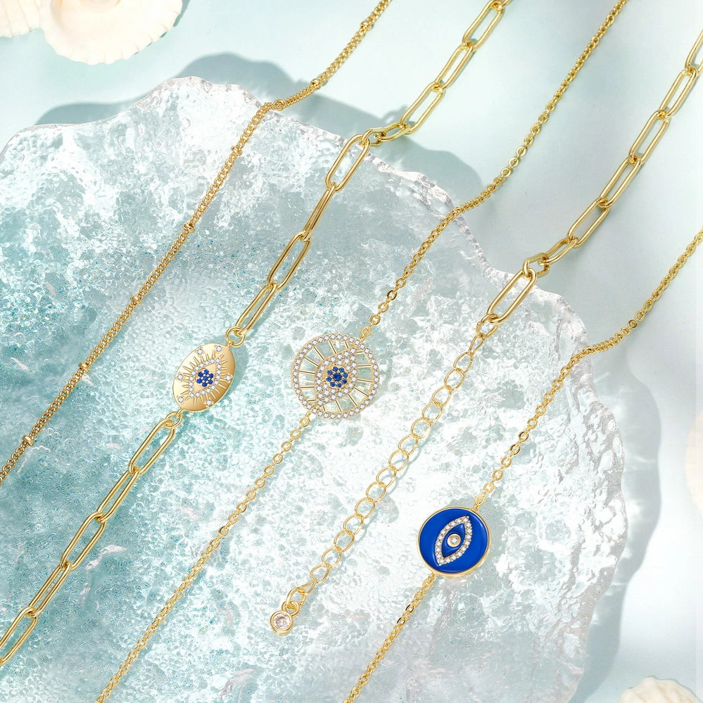 Chic Layering 14K Gold Plated Ankle Bracelet for Women