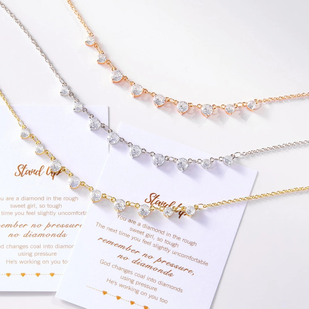 Elegance personified with the 9 Diamond Choker Necklace