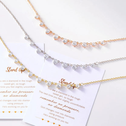 Elegance personified with the 9 Diamond Choker Necklace