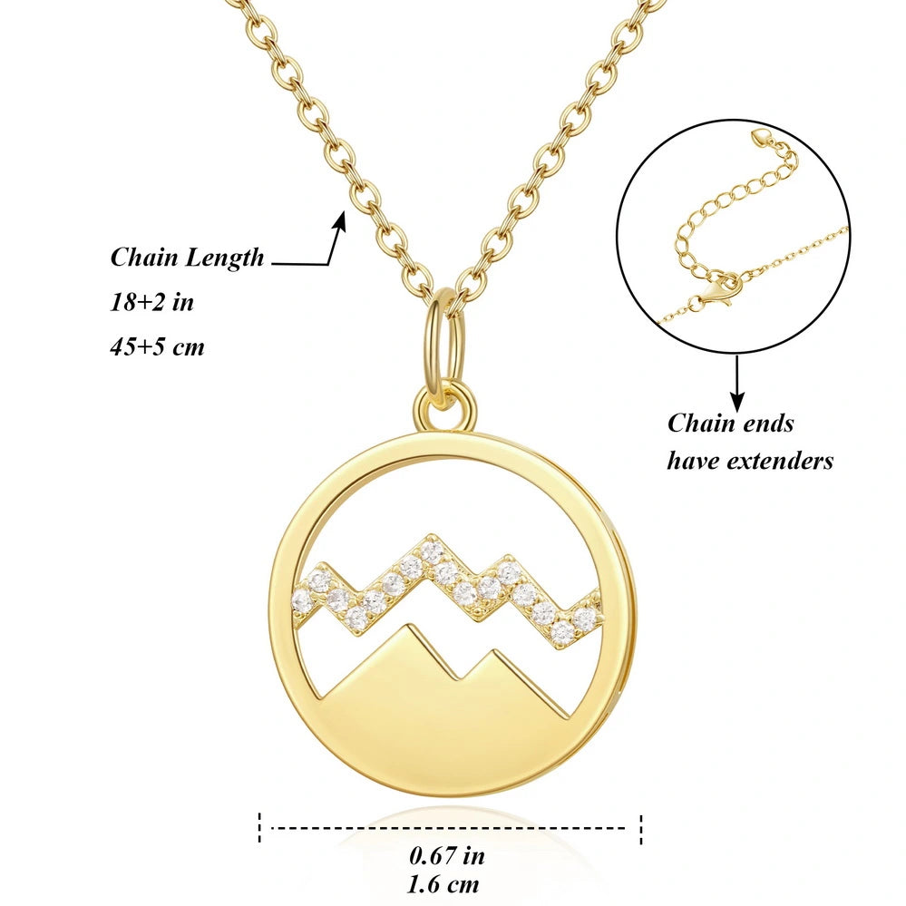 Round peak necklace