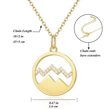 Round peak necklace