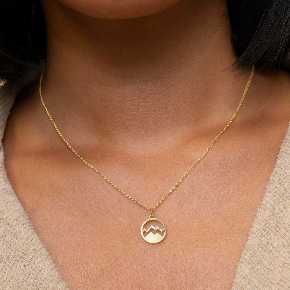Round peak necklace