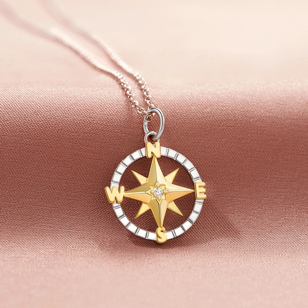 Graduation Season Separation Compass Necklace