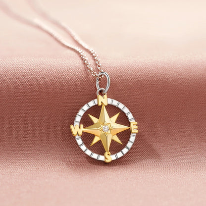 Graduation Season Separation Compass Necklace