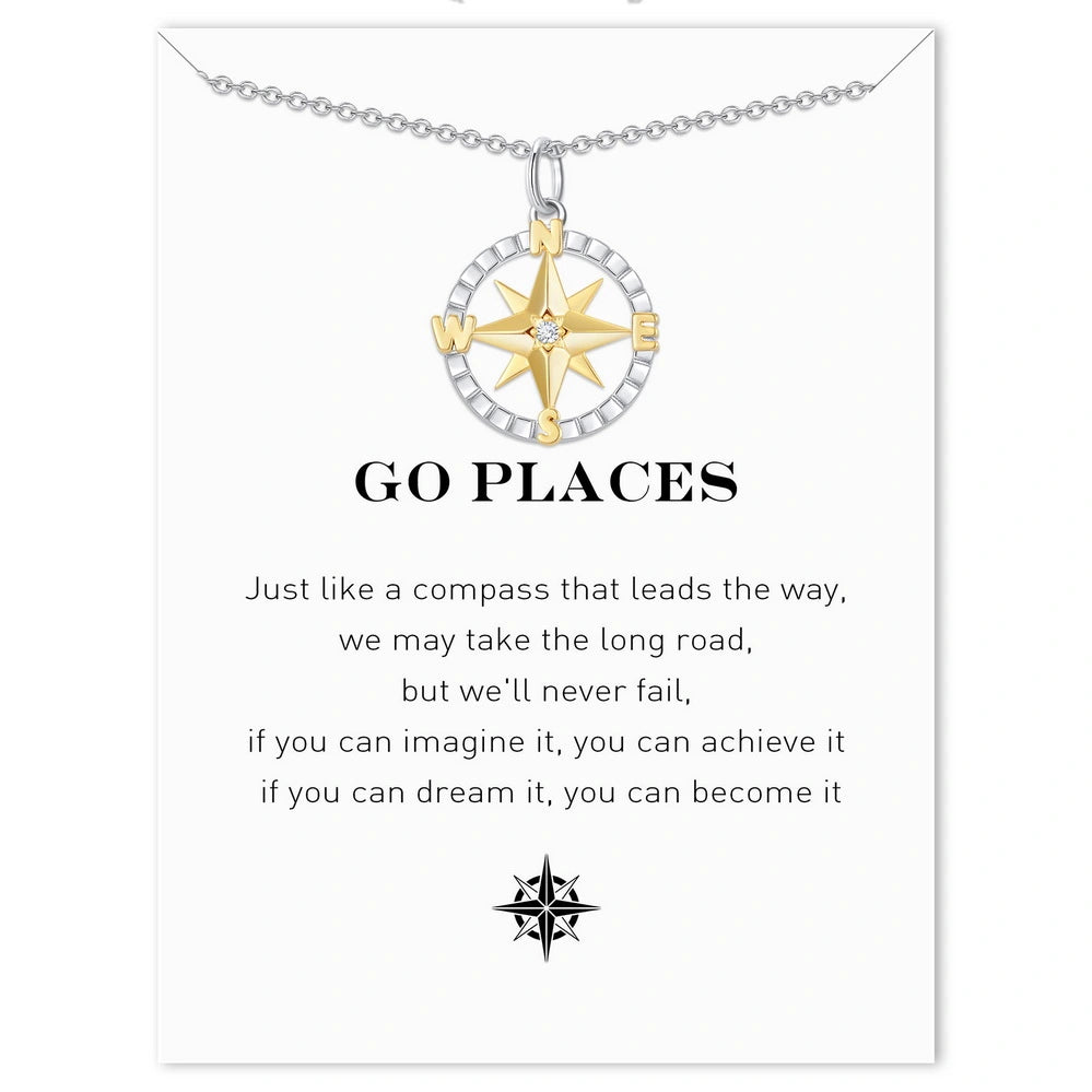 Graduation Season Separation Compass Necklace