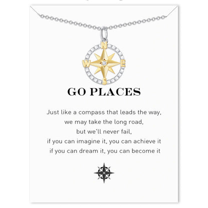 Graduation Season Separation Compass Necklace