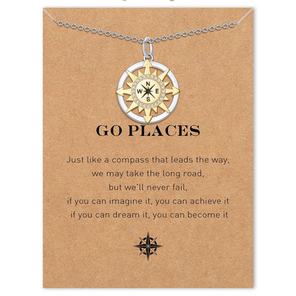 Graduation Season Separation Compass Necklace